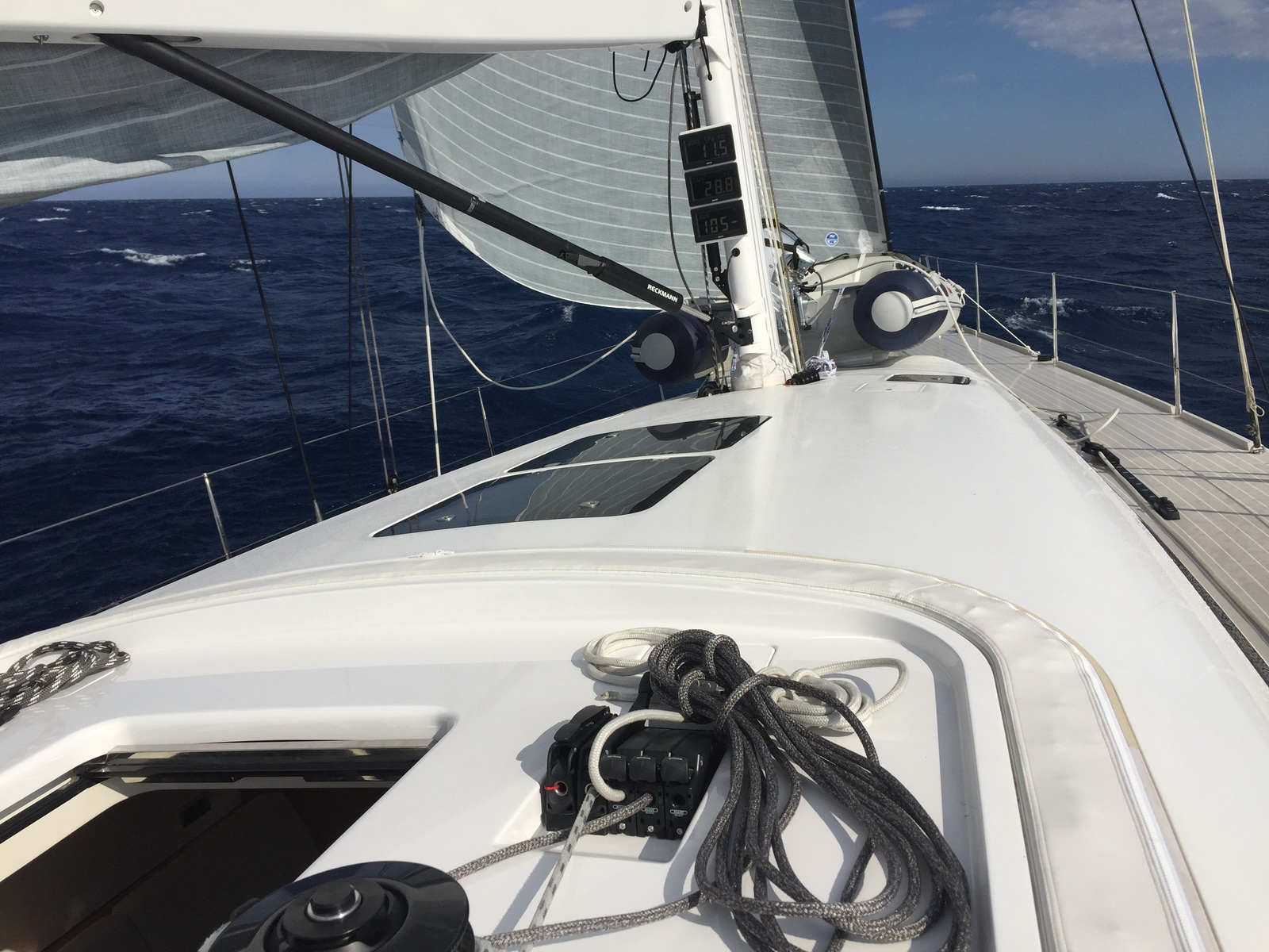 Swan 60 deck and sailing hardware